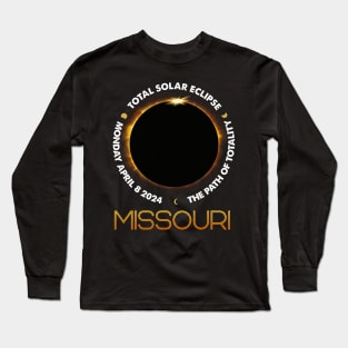 MISSOURI Total Solar Eclipse 2024 American Totality April 8 Long Sleeve T-Shirt